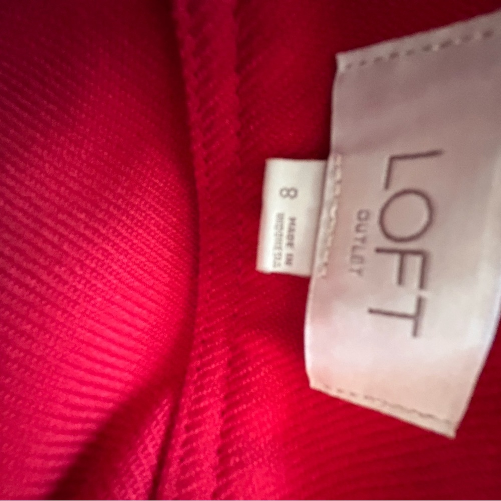 LOFT Women's Mini Skirt in Vibrant Red